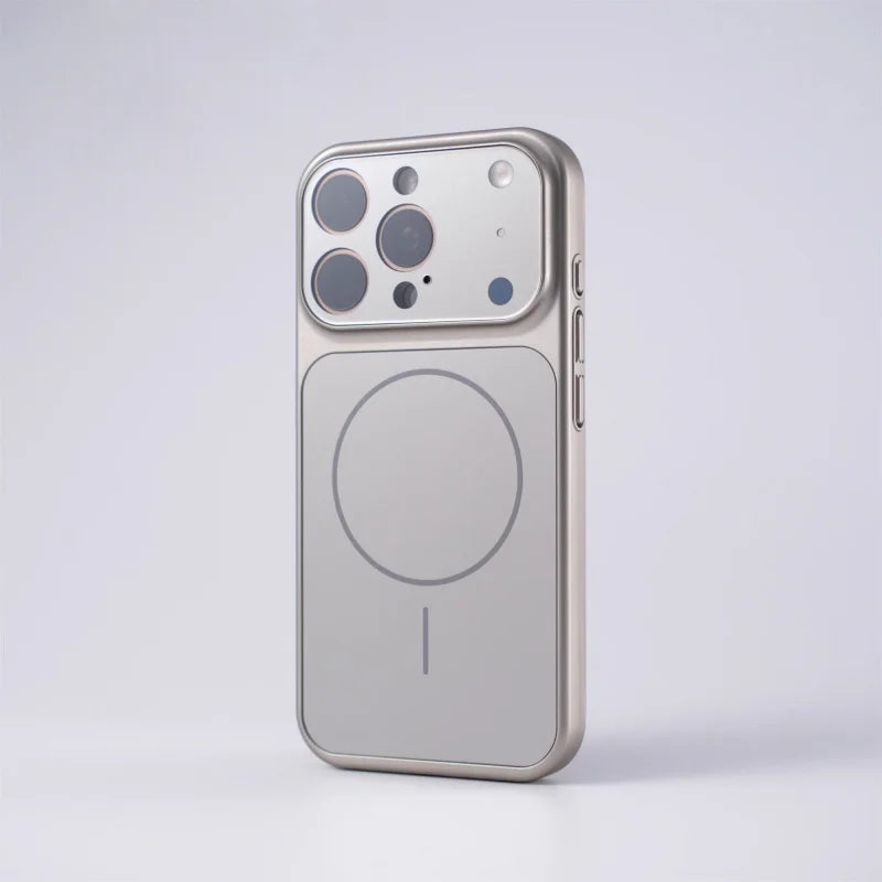 Luxury Glass Nano Lens armor Protect Case For iPhone 17 Air 16 15 14 13 Pro Max 17 Pro Original For Magsafe Wireless Charge Capa