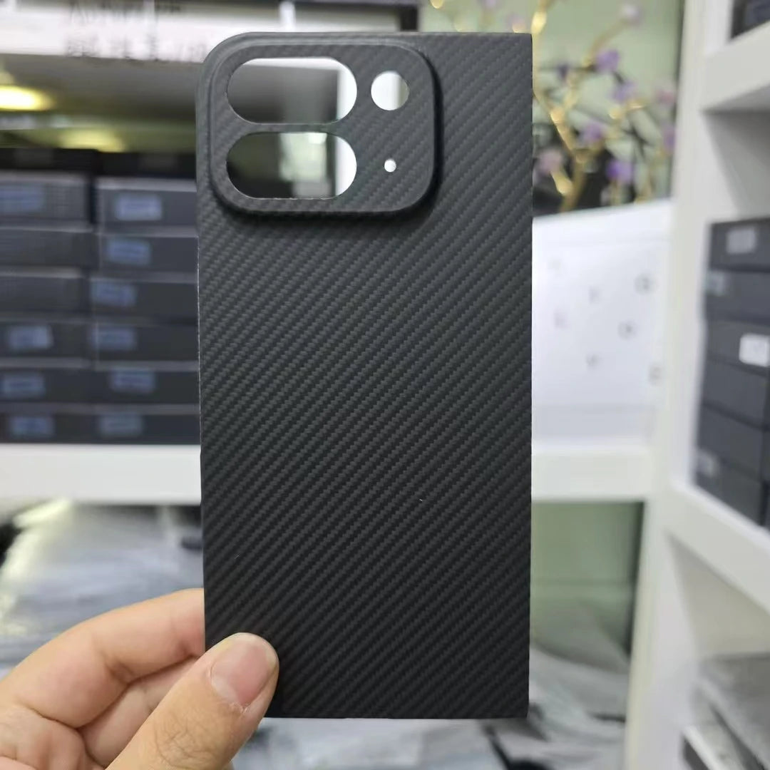 For google pixel 9 pro fold case aramid kevlar Carbon Fiber magsafe ultra thin premium fabric cover hard black matte magnetic