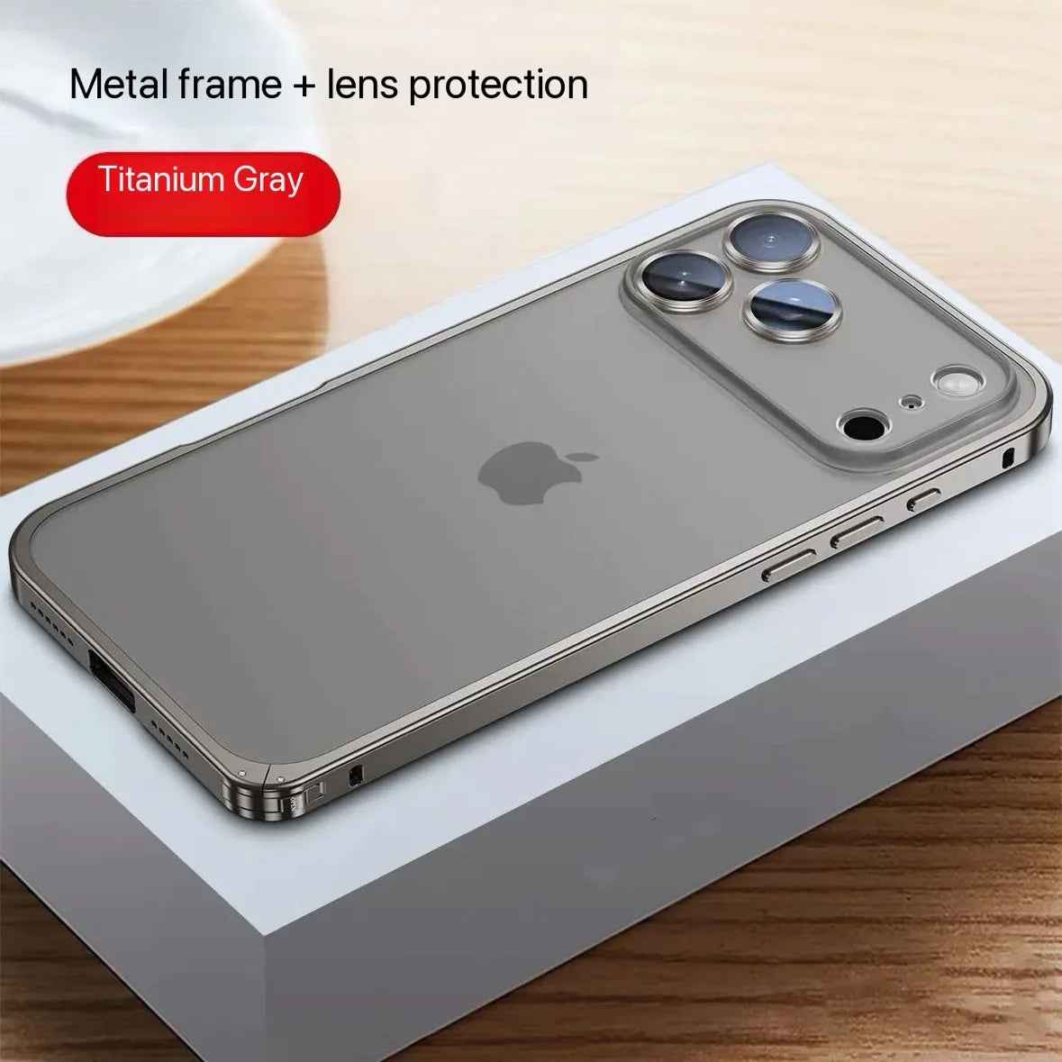 Hybrid Silicone Frame Aluminum Metal Phone Case For iPhone 17 16 15 Pro Max  15 Plus 15Pro 16Pro 17Pro 15 16 Better Heat Bumper