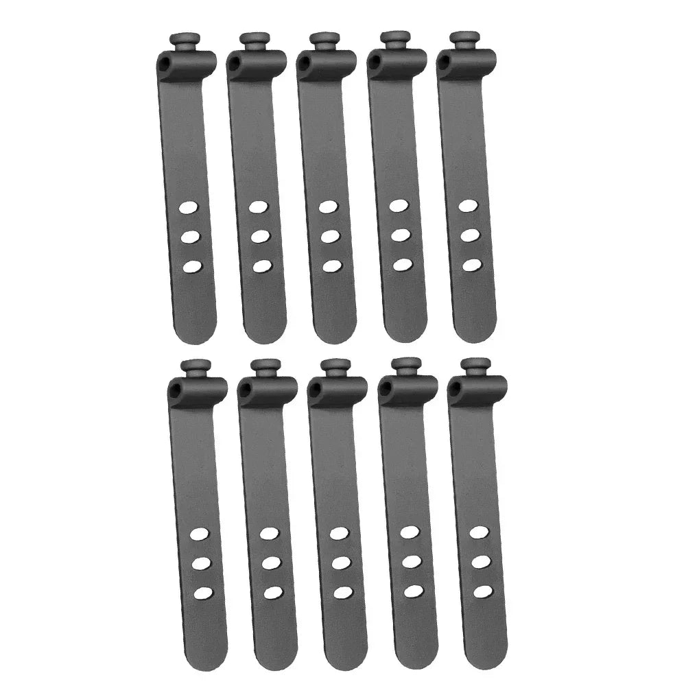 Phone Cable Organizer – 3-Hole Earphone & Charger Cord Management Clips, Data Line Winder Straps