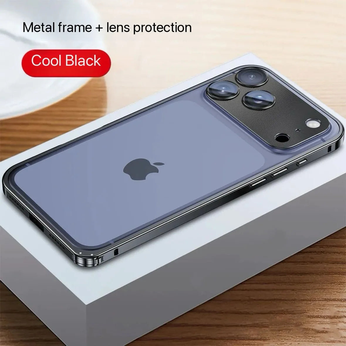 Hybrid Silicone Frame Aluminum Metal Phone Case For iPhone 17 16 15 Pro Max  15 Plus 15Pro 16Pro 17Pro 15 16 Better Heat Bumper