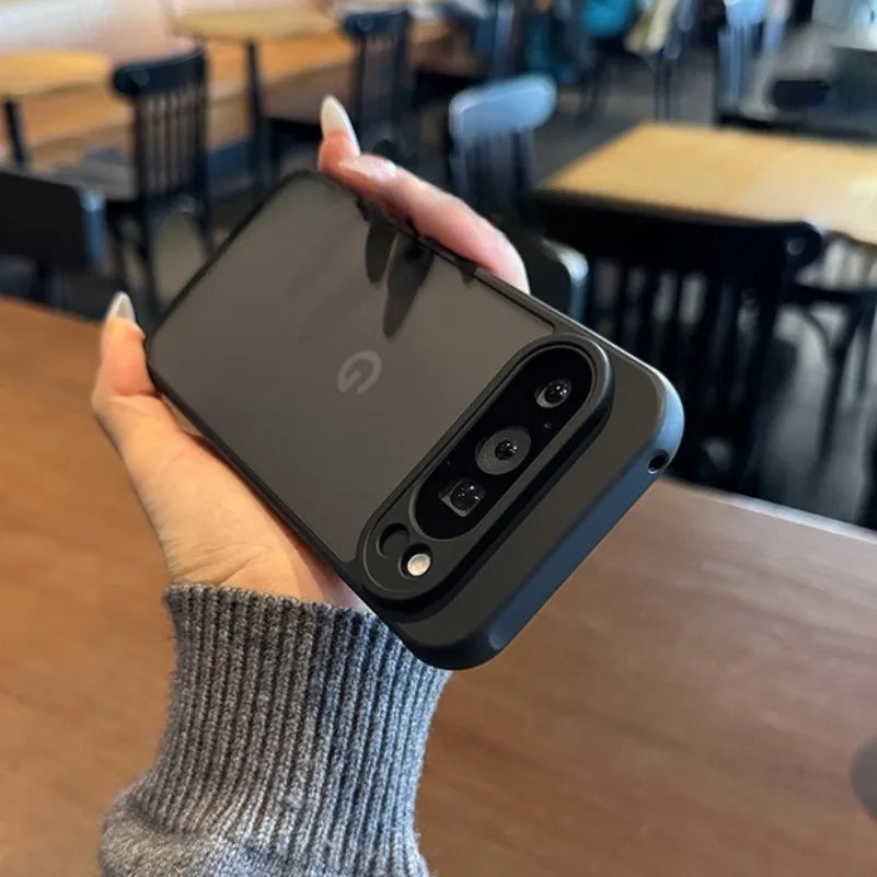 Slim Matte Carbon Fiber Magsafe Case for Google Pixel 10/9/9A/8A/8 Pro/Pro XL – Wireless Charging Armor Cover