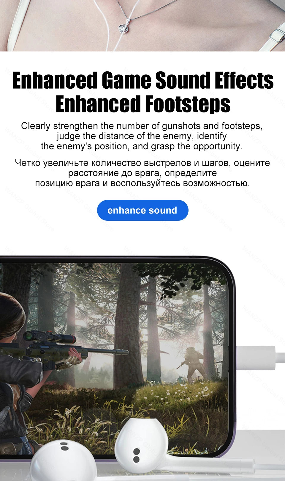 3.5mm Wired Earbuds – Stereo In-Ear Headphones with Mic for iPhone, iPad, Laptops & Tablets