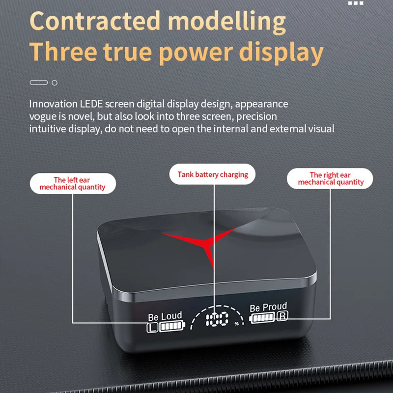 M90 TWS Wireless Gaming Earbuds – Bluetooth 5.3 Headphones with Mic, Sport In-Ear Headset for iPhone & Xiaomi