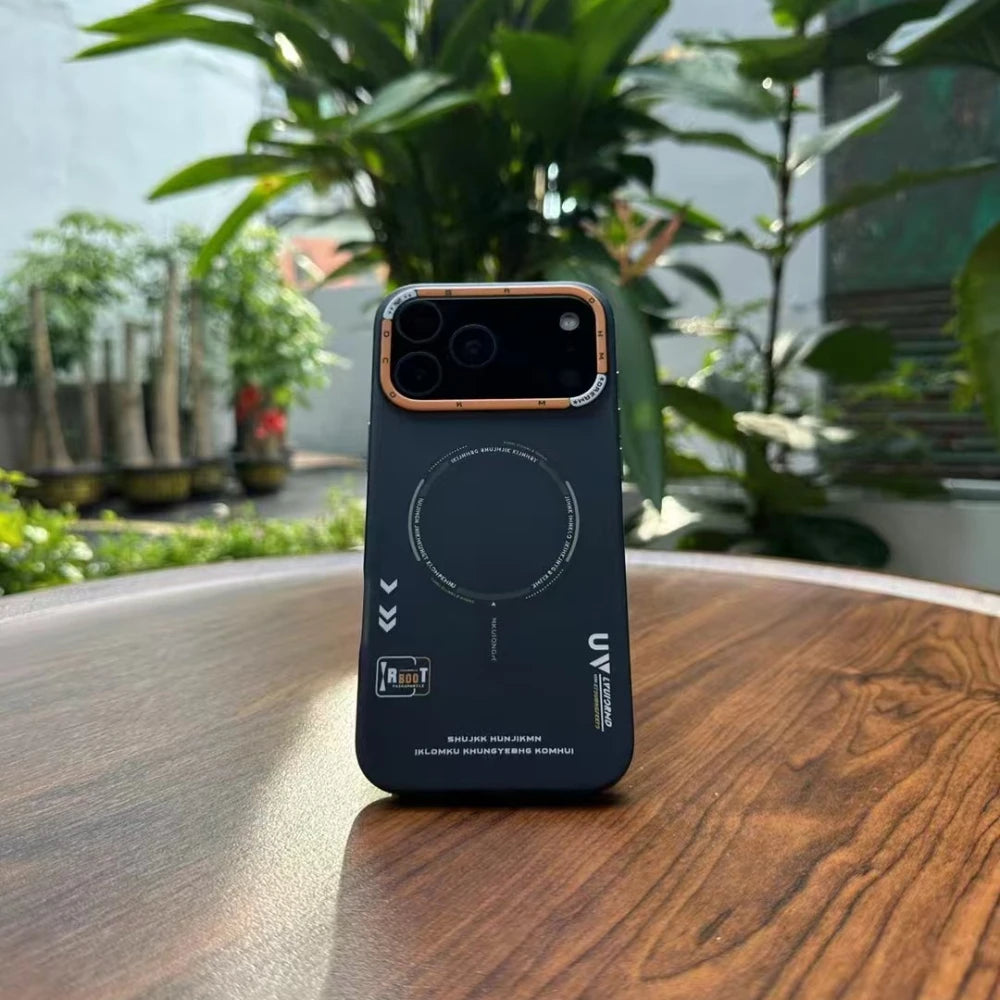 MagSafe Matte Case for iPhone 17 Pro Max – Frosted Back &amp; Metal Camera Frame