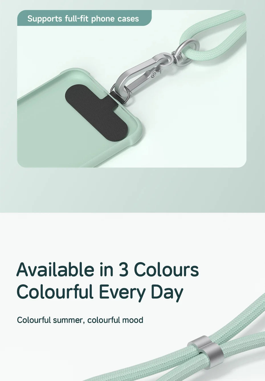 Hagibis Universal Phone Lanyard – 2-in-1 USB-C Charging Cable Strap (C-to-C / C-to-L) for iPhone 16/17 Pro Max & Most Phones