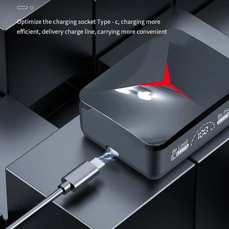 M90 TWS Wireless Gaming Earbuds – Bluetooth 5.3 Headphones with Mic, Sport In-Ear Headset for iPhone & Xiaomi