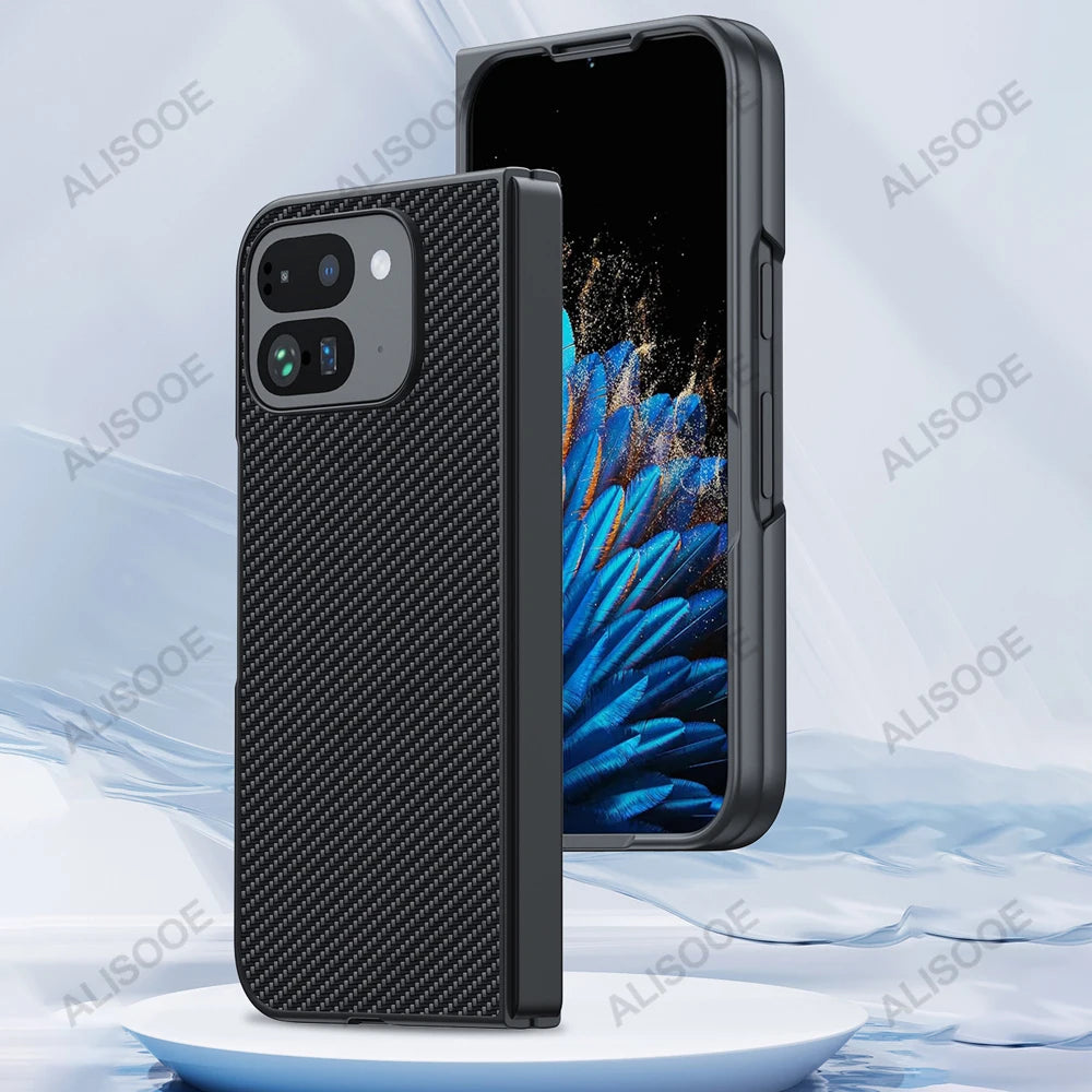 Luxury PU-Leather Capa for Google Pixel 9 Pro Fold Case Full Protective Phone Cover for Pixel 9 Pro Fold Shockproof Funda