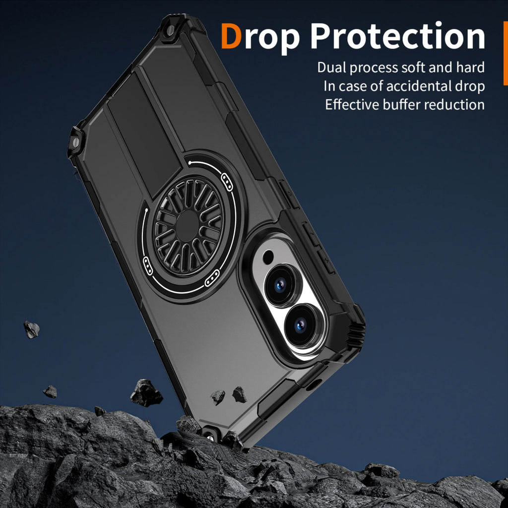 Armor Magnetic Case for Samsung Galaxy S25/S24 Ultra/Plus/FE & A56–A06 – Shockproof Wireless Charging Cover