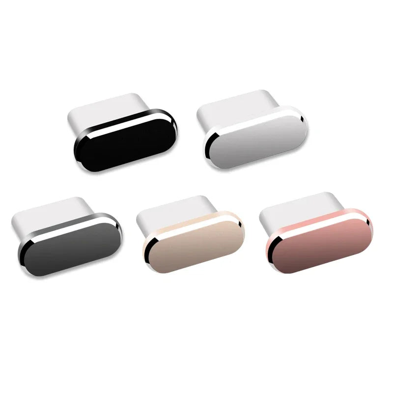 Metal USB-C Dust Plug – Charging Port Protector Cap for iPhone 15/16, Samsung Galaxy S25/S24, Xiaomi & More