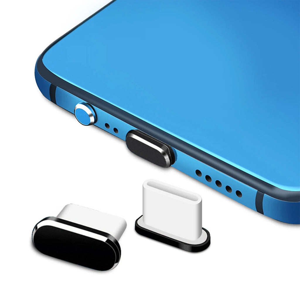 Metal USB-C Dust Plug – Charging Port Protector Cap for iPhone 15/16, Samsung Galaxy S25/S24, Xiaomi & More