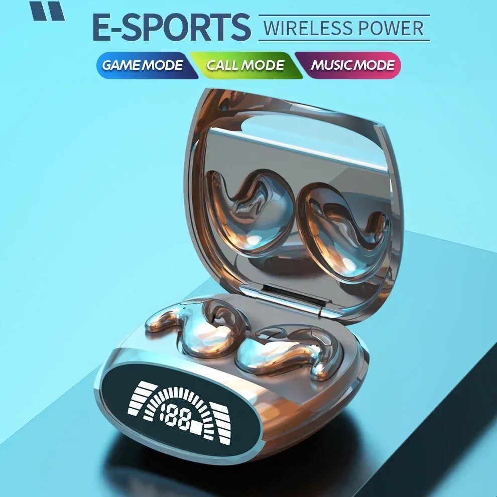 Invisible Sleep Bluetooth 5.3 Earbuds – IPX5 Waterproof Mini Wireless Stereo Headset with Mic