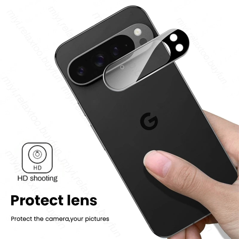 3-Pack 3D Curved Tempered Glass Camera Lens Protector for Google Pixel 9/9 Pro/9 Pro XL/9a & Pixel 10/10 Pro XL – Full Coverage