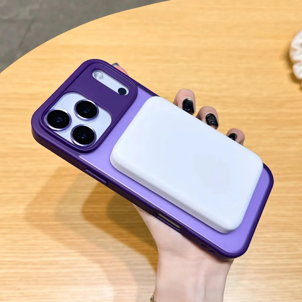 Luxury Magnetic Ring Holder Case For iPhone 17 Air 16/E 15 14 Plus 13 12 11 Pro Max Skin Friendly Frosted Matte PC Protect Cover