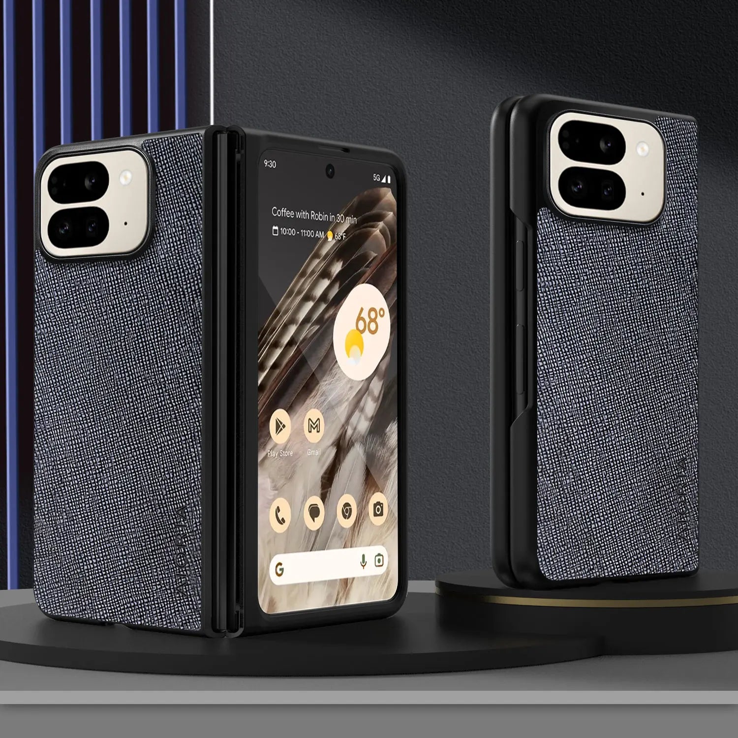 Case for Google Pixel 9 10 Pro Fold  Around The Edge Protection Perfect High Quality PU Leather