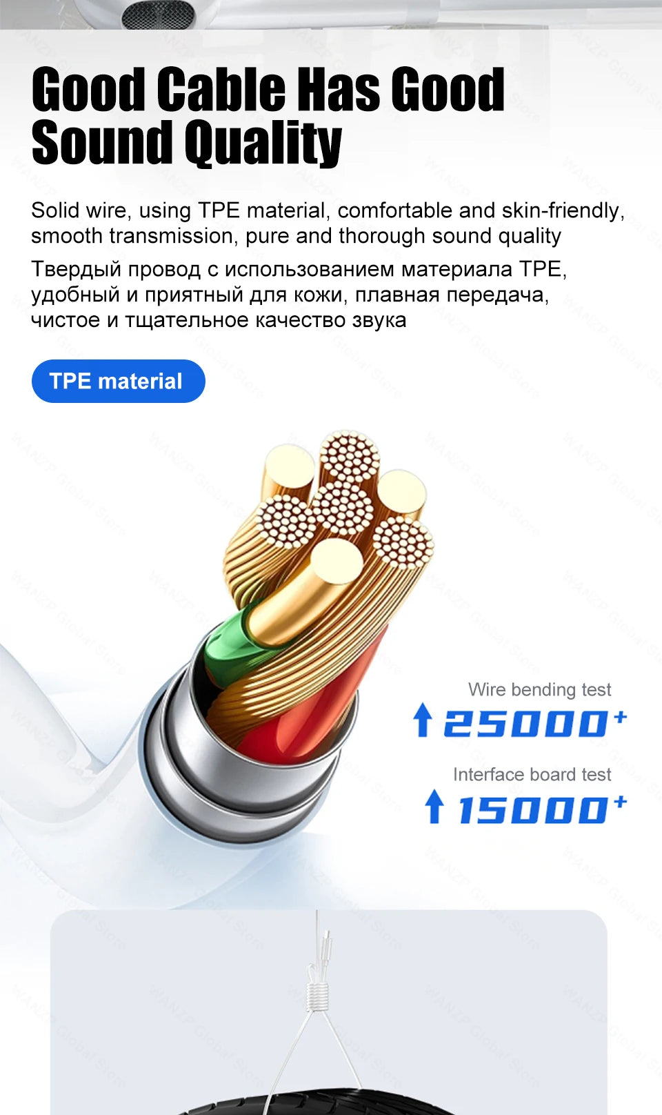 3.5mm Wired Earbuds – Stereo In-Ear Headphones with Mic for iPhone, iPad, Laptops & Tablets