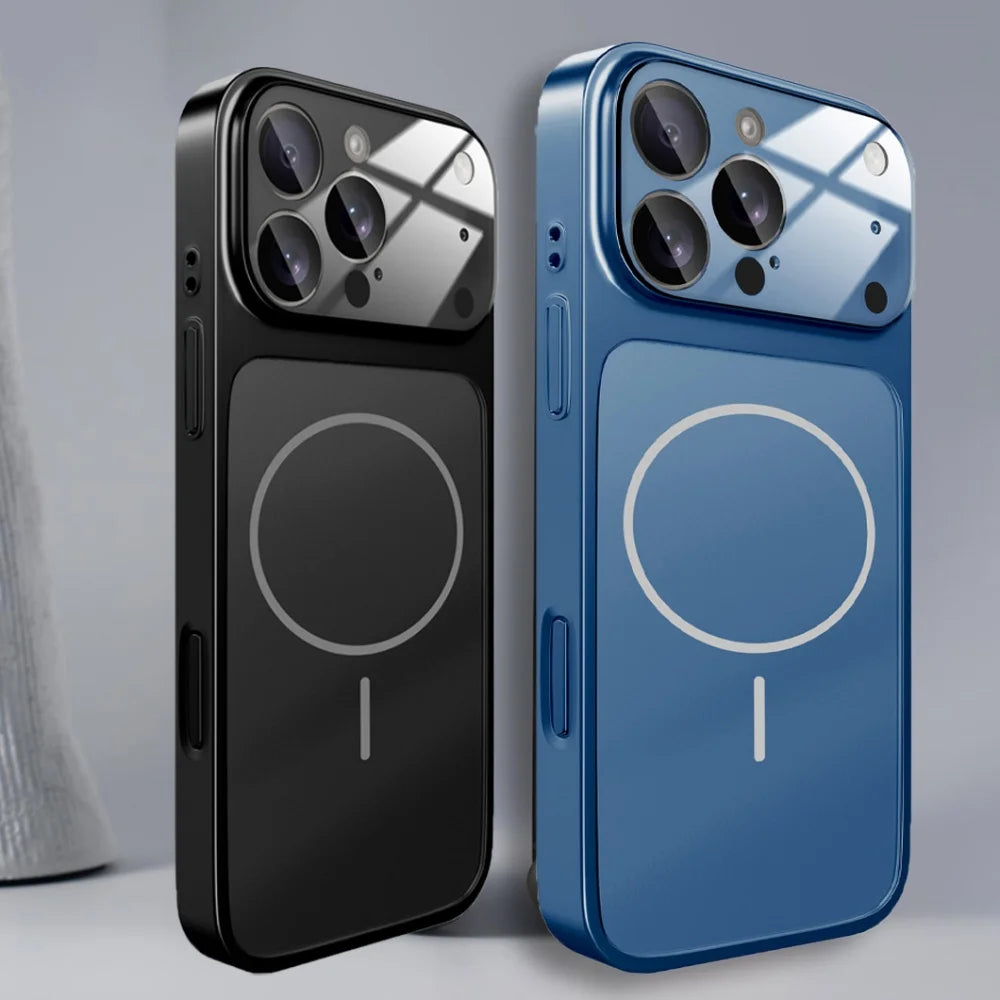 Glass Nano Matte Shockproof iPhone Case – MagSafe Compatible | For iPhone 17, 16, 15, 14 & 13 (Air/Pro/Pro Max)