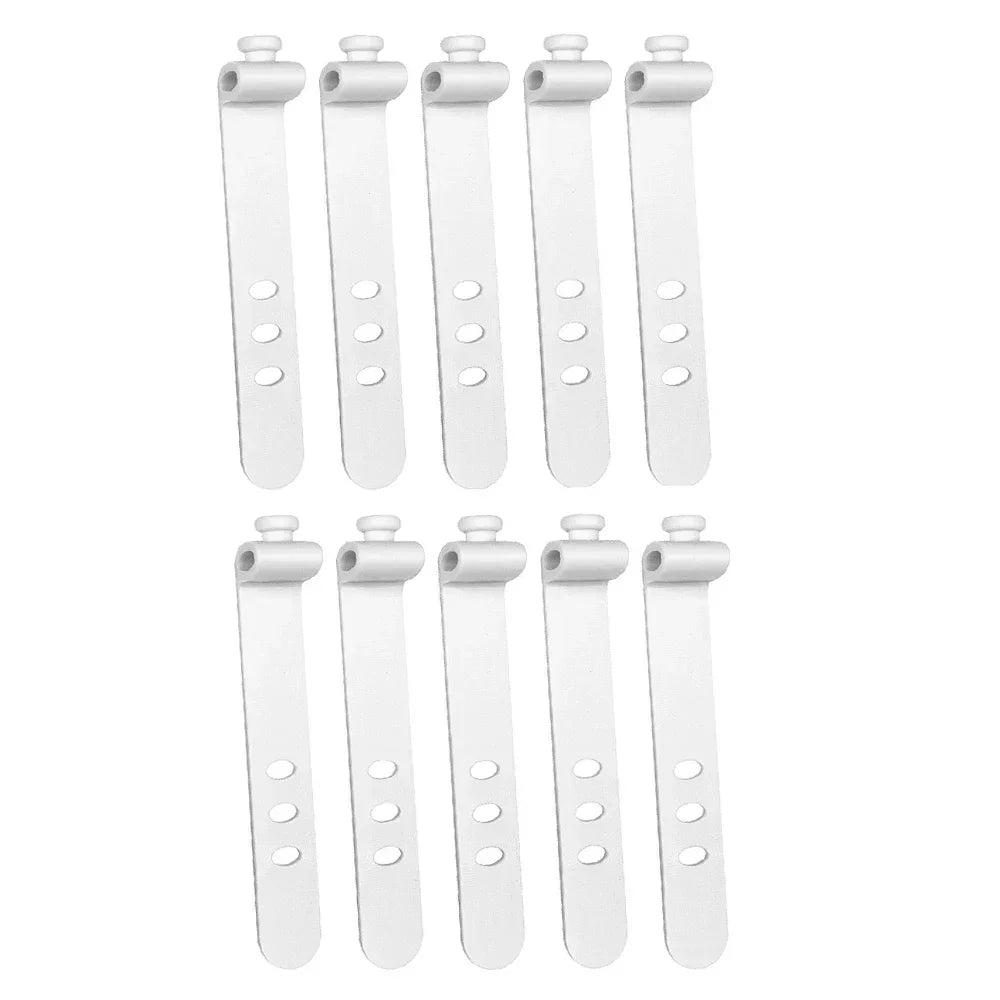 Phone Cable Organizer – 3-Hole Earphone & Charger Cord Management Clips, Data Line Winder Straps