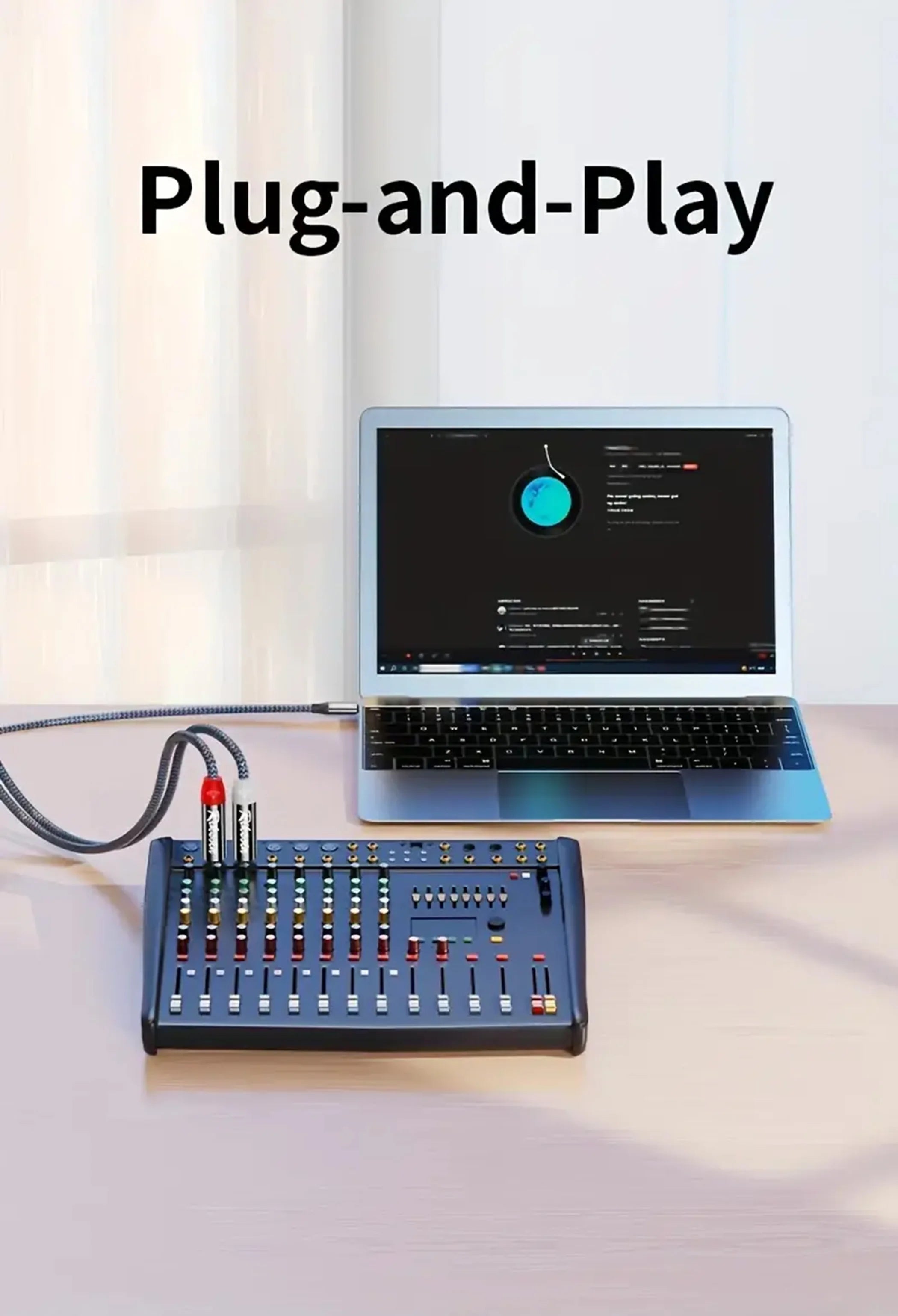 USB Type-C to Dual 6.35mm Jack Audio Cable – Y Splitter for iPad, Laptop, Phone & Tablet to Speaker/Mixer/Bass