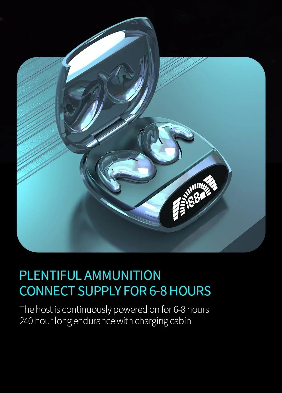 Invisible Sleep Bluetooth 5.3 Earbuds – IPX5 Waterproof Mini Wireless Stereo Headset with Mic