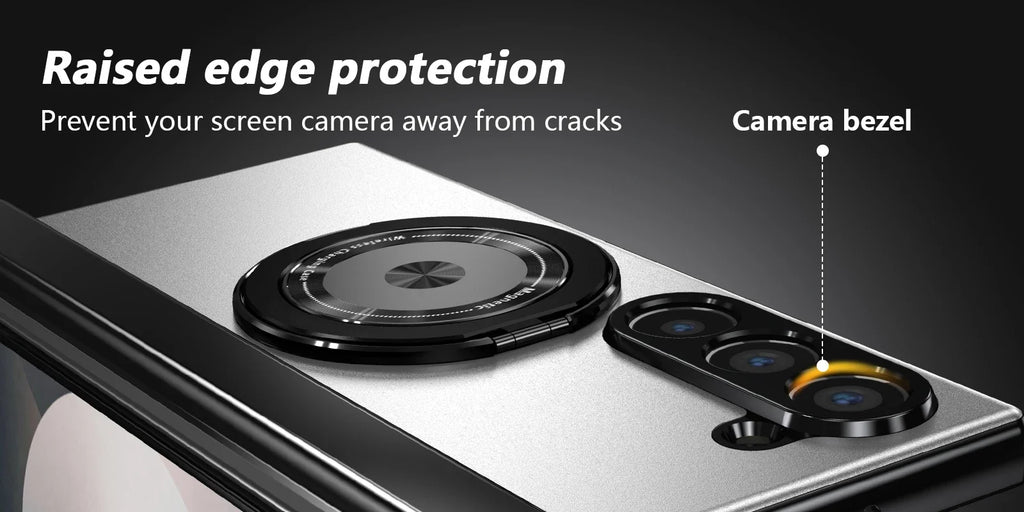 MagSafe Magnetic Hinge Case for Samsung Galaxy Z Fold 7/6/5/4 – Protective Folding Cover with Screen Glass