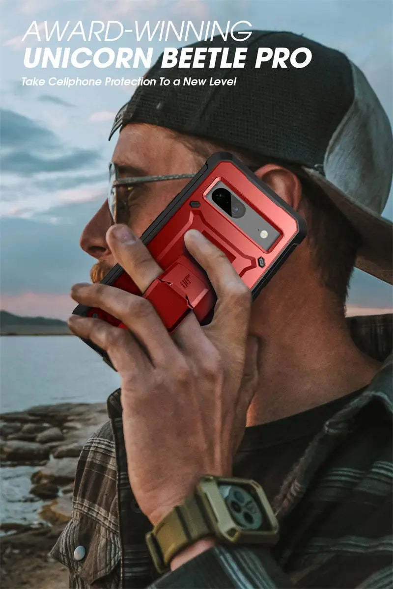 SUPCASE UB Pro Rugged Case for Google Pixel 7 (2022) – Full-Body Shockproof Cover with Kickstand, Holster & Screen Protector