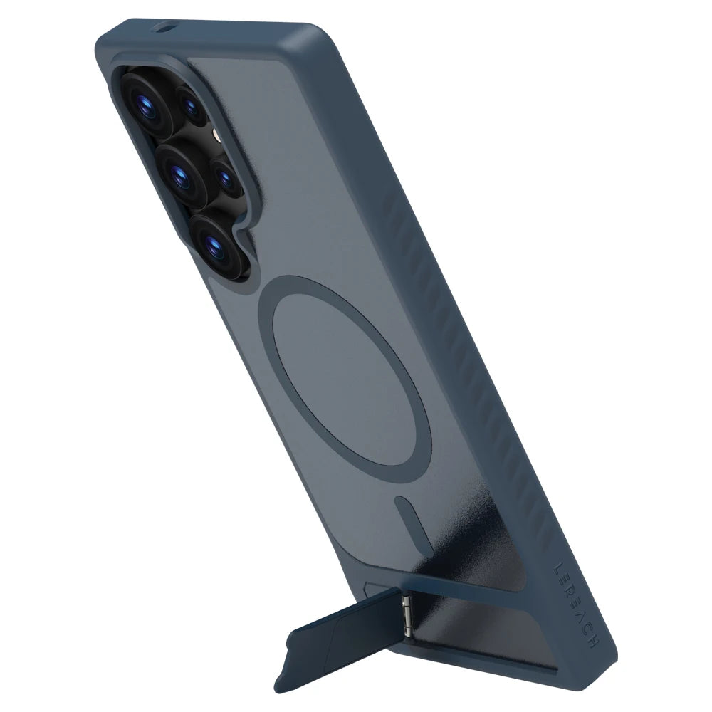 Lereach Magnetic Stand Case for Samsung Galaxy S25/S24 Series – Shockproof Drop Protection with Adjustable Kickstand