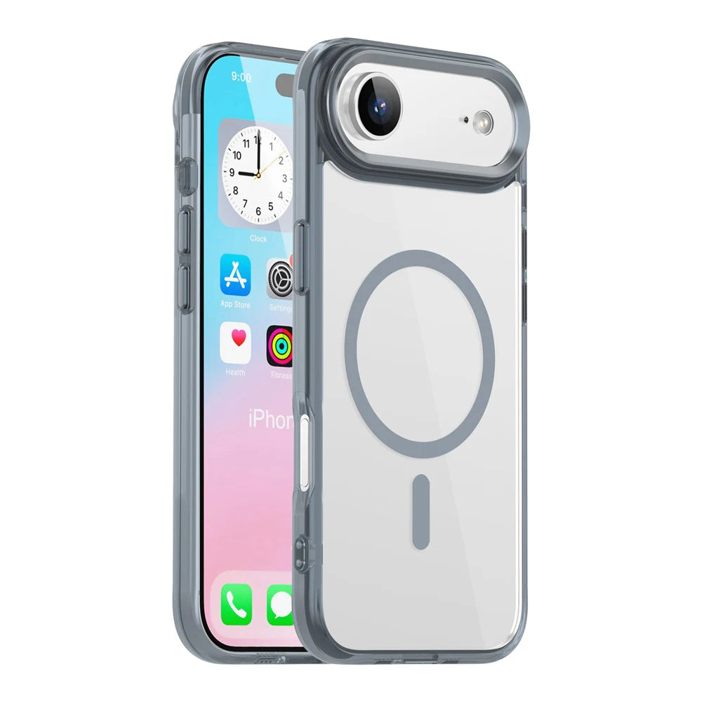 KEYSION Magnetic Transparent Case for MagSafe for iPhone 17 Air 17 Soft TPU+PC Wireless Charging Shockproof Phone HD Clear Cover