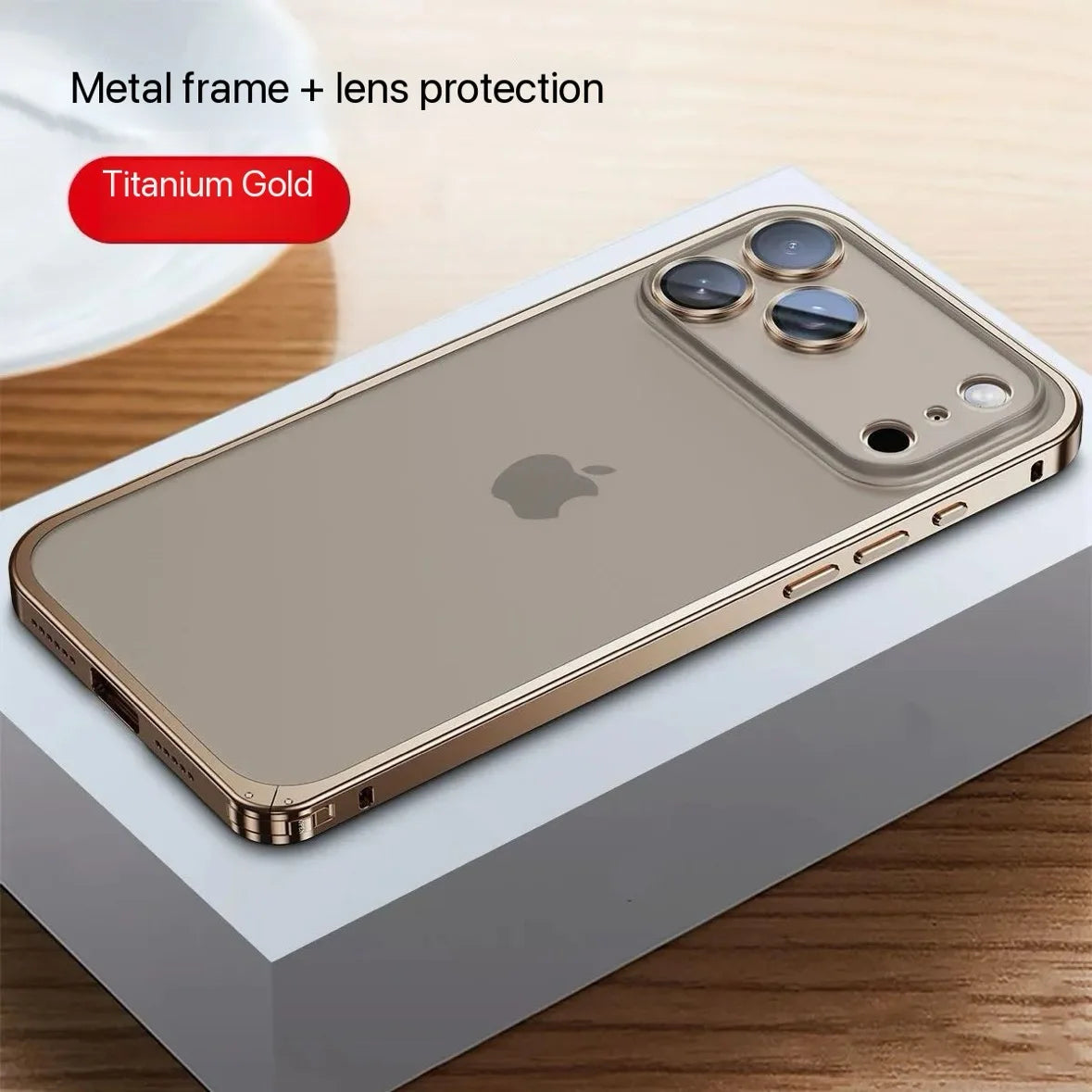 Hybrid Silicone Frame Aluminum Metal Phone Case For iPhone 17 16 15 Pro Max  15 Plus 15Pro 16Pro 17Pro 15 16 Better Heat Bumper