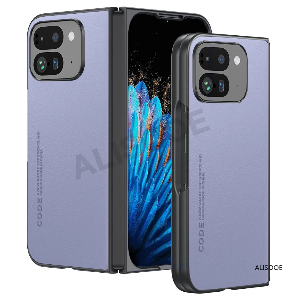 Luxury PU-Leather Capa for Google Pixel 9 Pro Fold Case Full Protective Phone Cover for Pixel 9 Pro Fold Shockproof Funda