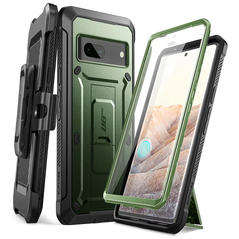 SUPCASE UB Pro Rugged Case for Google Pixel 7 (2022) – Full-Body Shockproof Cover with Kickstand, Holster & Screen Protector