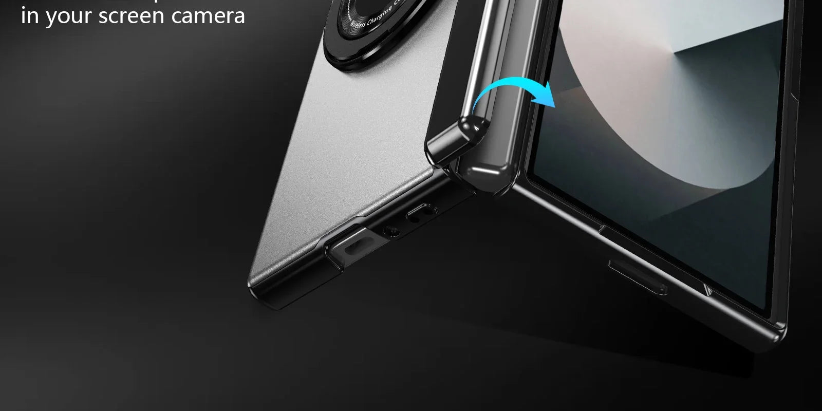 MagSafe Magnetic Hinge Case for Samsung Galaxy Z Fold 7/6/5/4 – Protective Folding Cover with Screen Glass