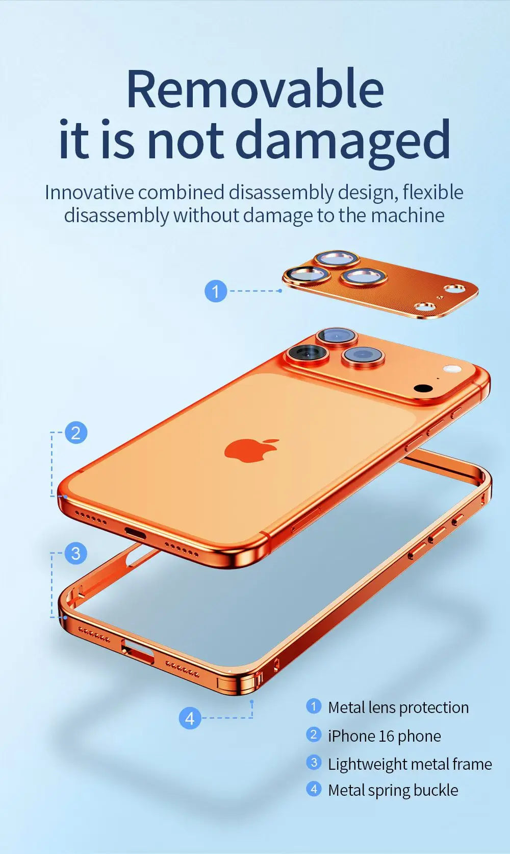 Hybrid Silicone Frame Aluminum Metal Phone Case For iPhone 17 16 15 Pro Max  15 Plus 15Pro 16Pro 17Pro 15 16 Better Heat Bumper