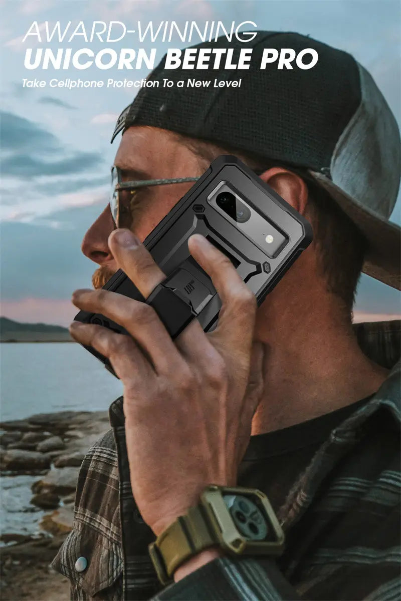 SUPCASE UB Pro Rugged Case for Google Pixel 7 (2022) – Full-Body Shockproof Cover with Kickstand, Holster & Screen Protector