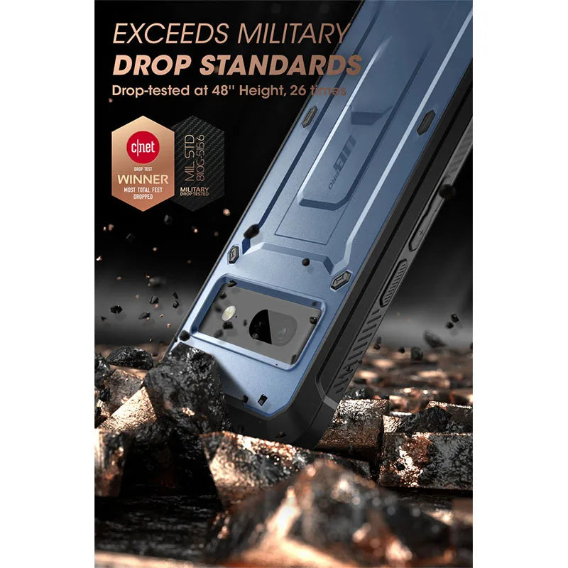 SUPCASE UB Pro Rugged Case for Google Pixel 7 (2022) – Full-Body Shockproof Cover with Kickstand, Holster & Screen Protector