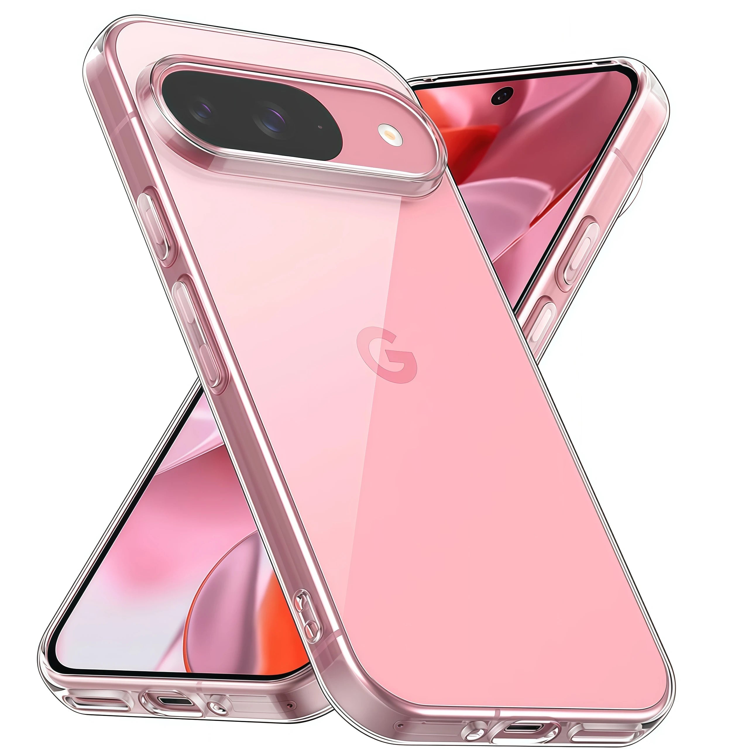 Ultra-Thin Transparent Silicone Case for Google Pixel 10/9 Pro XL/9a/8a/8/7a/7/6a/6 Pro – Soft Clear Back Cover