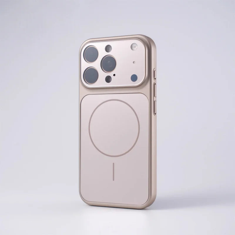 Luxury Glass Nano Lens armor Protect Case For iPhone 17 Air 16 15 14 13 Pro Max 17 Pro Original For Magsafe Wireless Charge Capa