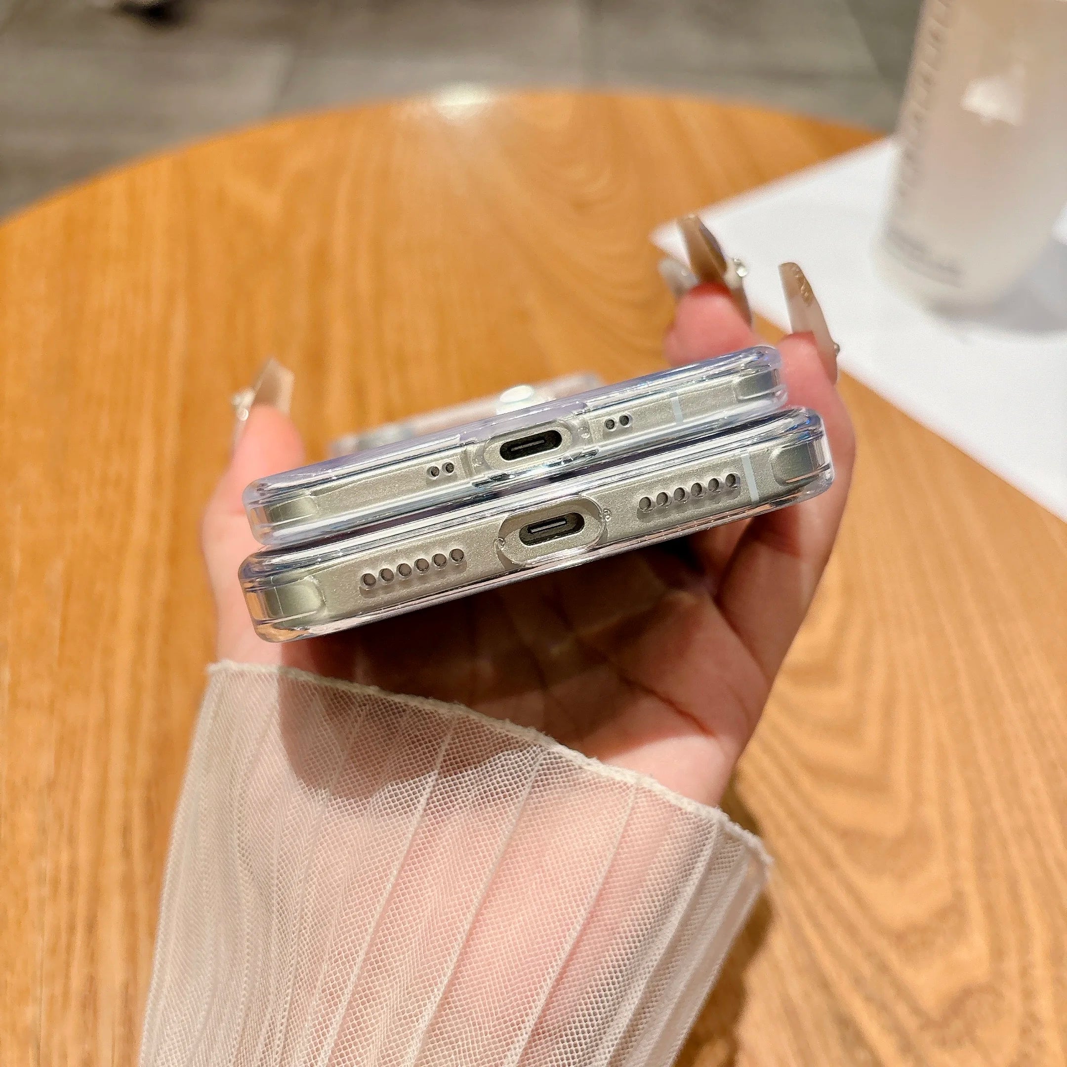 Original For Magsafe Magnetic Case For iPhone 17 Air 16 15 14 13 12 11 Pro Max Plus Mini 16E Wireless Charge Clear Arylic Cover