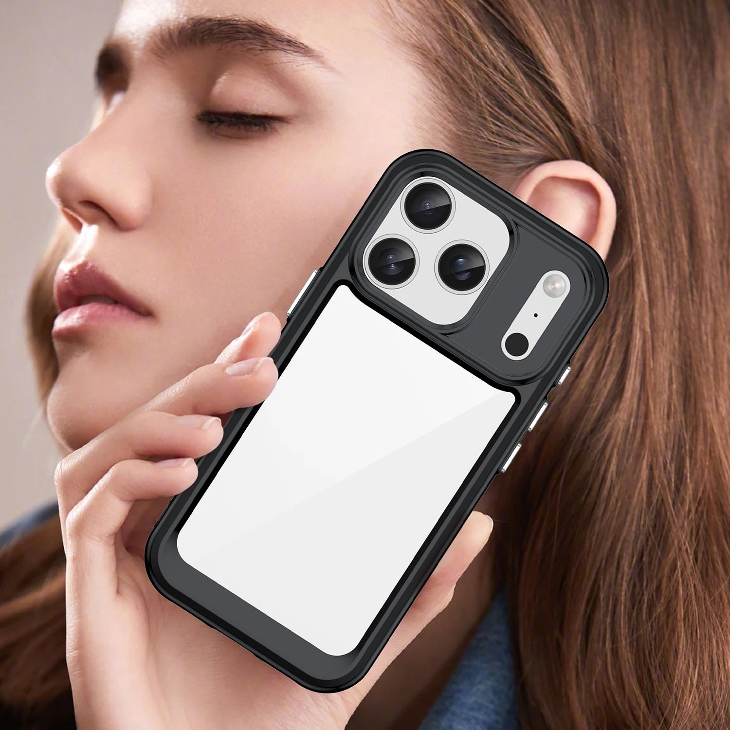 For iphone 17 Pro Case For iphone 17 Air 16 15 Pro Max Cover Coque Funda Hard Translucent Soft TPU Edge Clear Case iphone 17 Pro