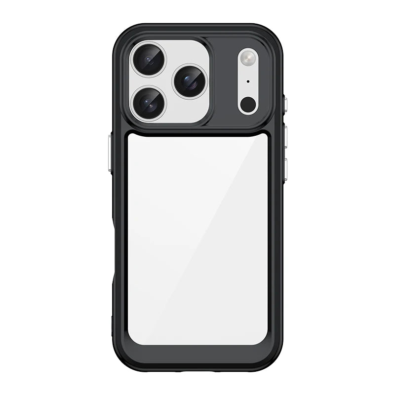 For iphone 17 Pro Case For iphone 17 Air 16 15 Pro Max Cover Coque Funda Hard Translucent Soft TPU Edge Clear Case iphone 17 Pro