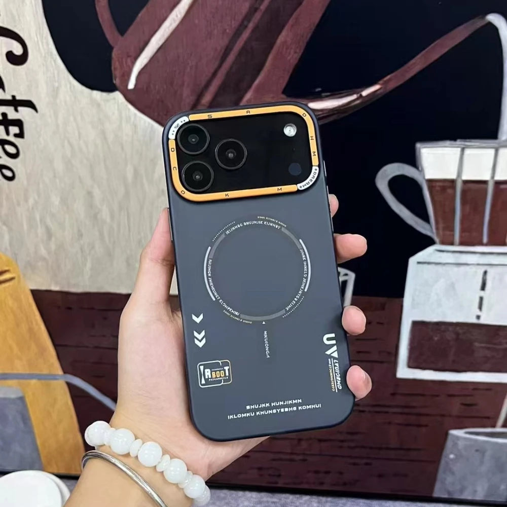 MagSafe Matte Case for iPhone 17 Pro Max – Frosted Back &amp; Metal Camera Frame