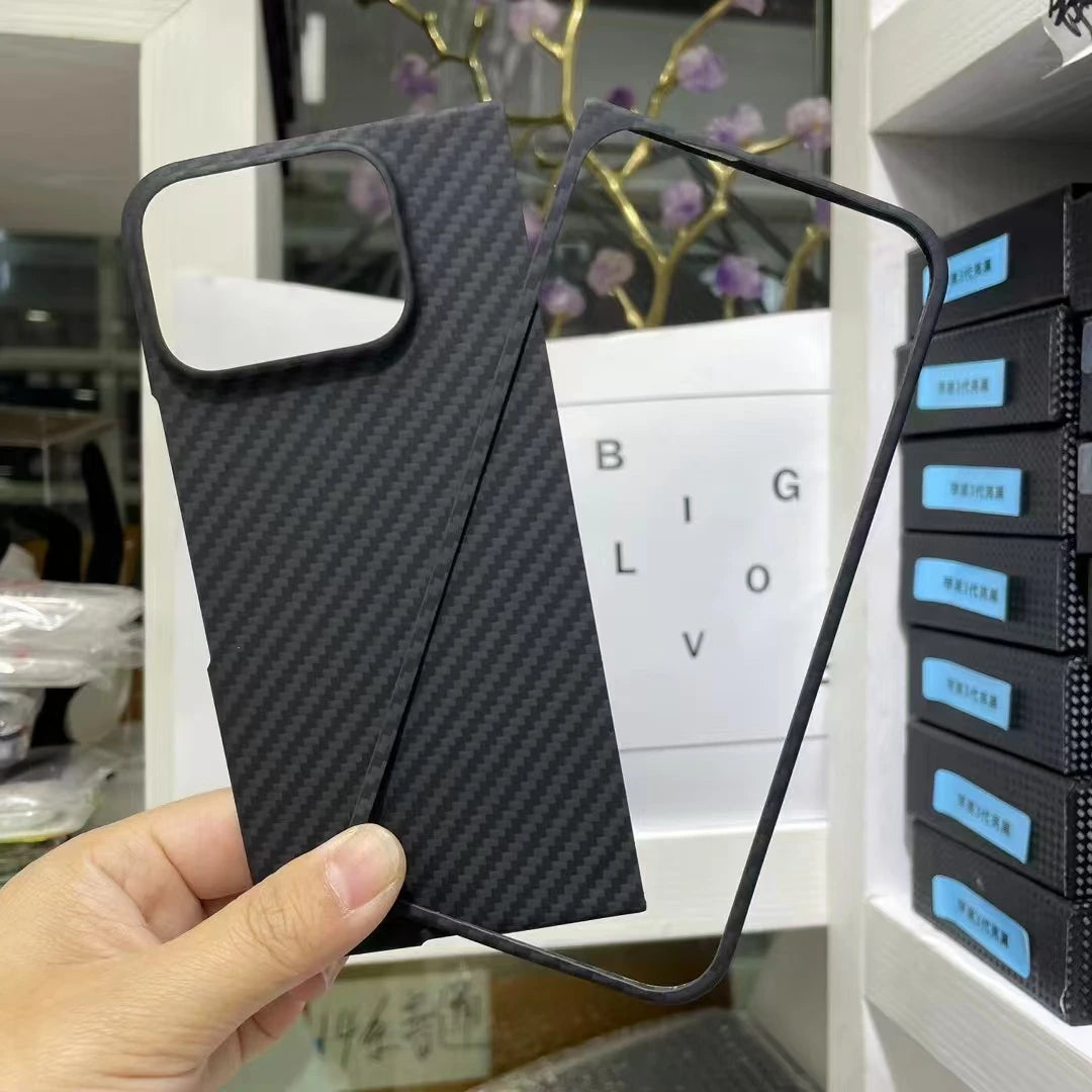 For google pixel 9 pro fold case aramid kevlar Carbon Fiber magsafe ultra thin premium fabric cover hard black matte magnetic