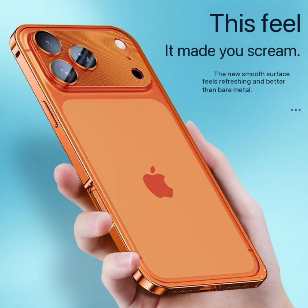 Hybrid Silicone Frame Aluminum Metal Phone Case For iPhone 17 16 15 Pro Max  15 Plus 15Pro 16Pro 17Pro 15 16 Better Heat Bumper
