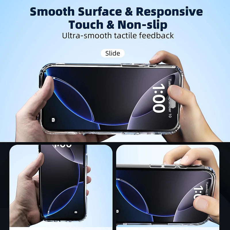 Luxury Magnetic Magsafe Case For iPhone 17Air 16E 15 14 13 12 11 Pro Max Plus Hybrid Hard Acrylic Cover Transparent Shell Coque