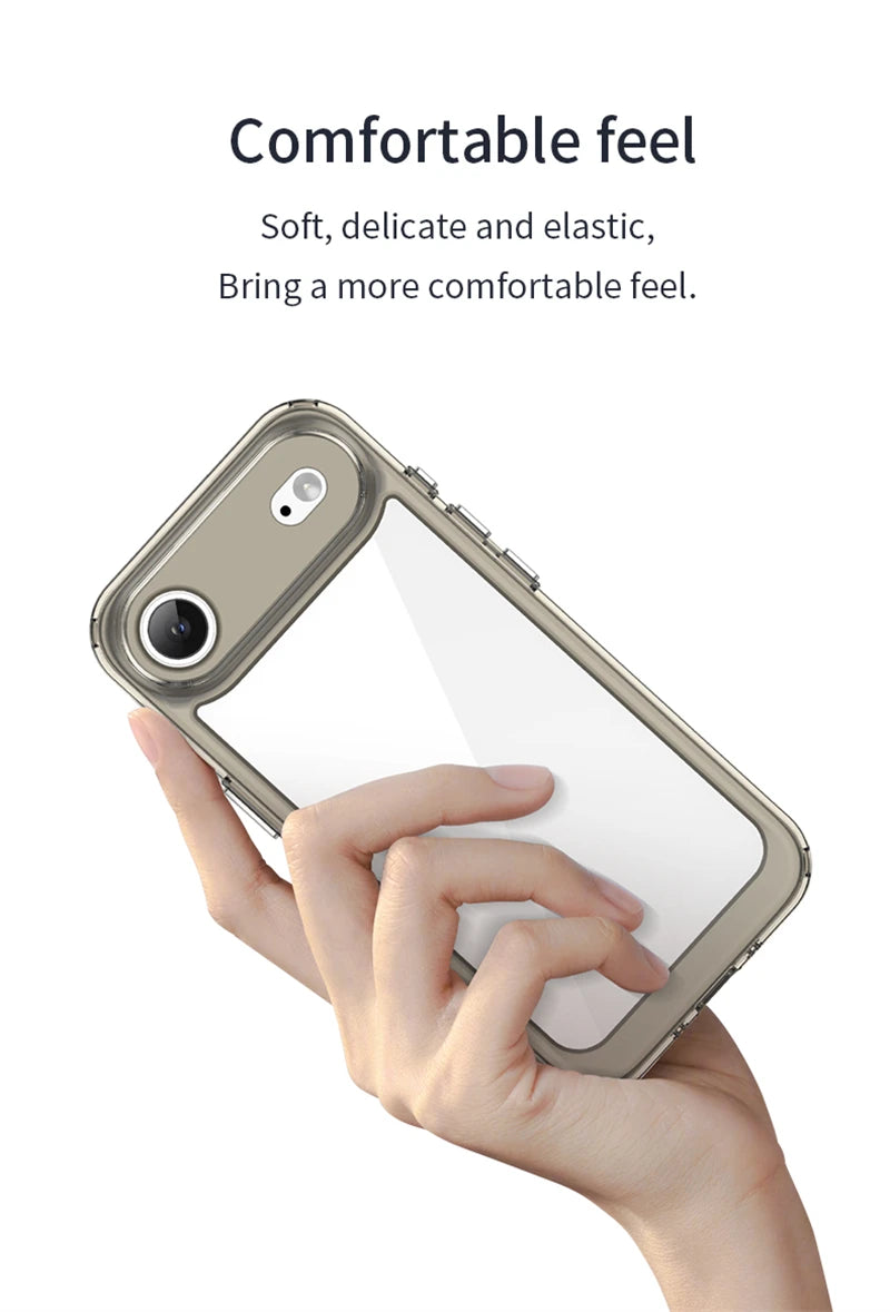 Transparent Phone Case For iPhone 17 Air Case Anti-knock Silicone Colorful Back Cover iPhone 17 Air Case For iPhone 17 Pro Max