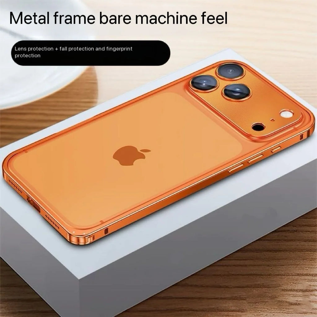 Hybrid Silicone Frame Aluminum Metal Phone Case For iPhone 17 16 15 Pro Max  15 Plus 15Pro 16Pro 17Pro 15 16 Better Heat Bumper
