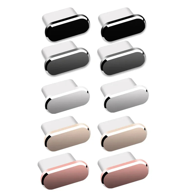 Metal USB-C Dust Plug – Charging Port Protector Cap for iPhone 15/16, Samsung Galaxy S25/S24, Xiaomi & More