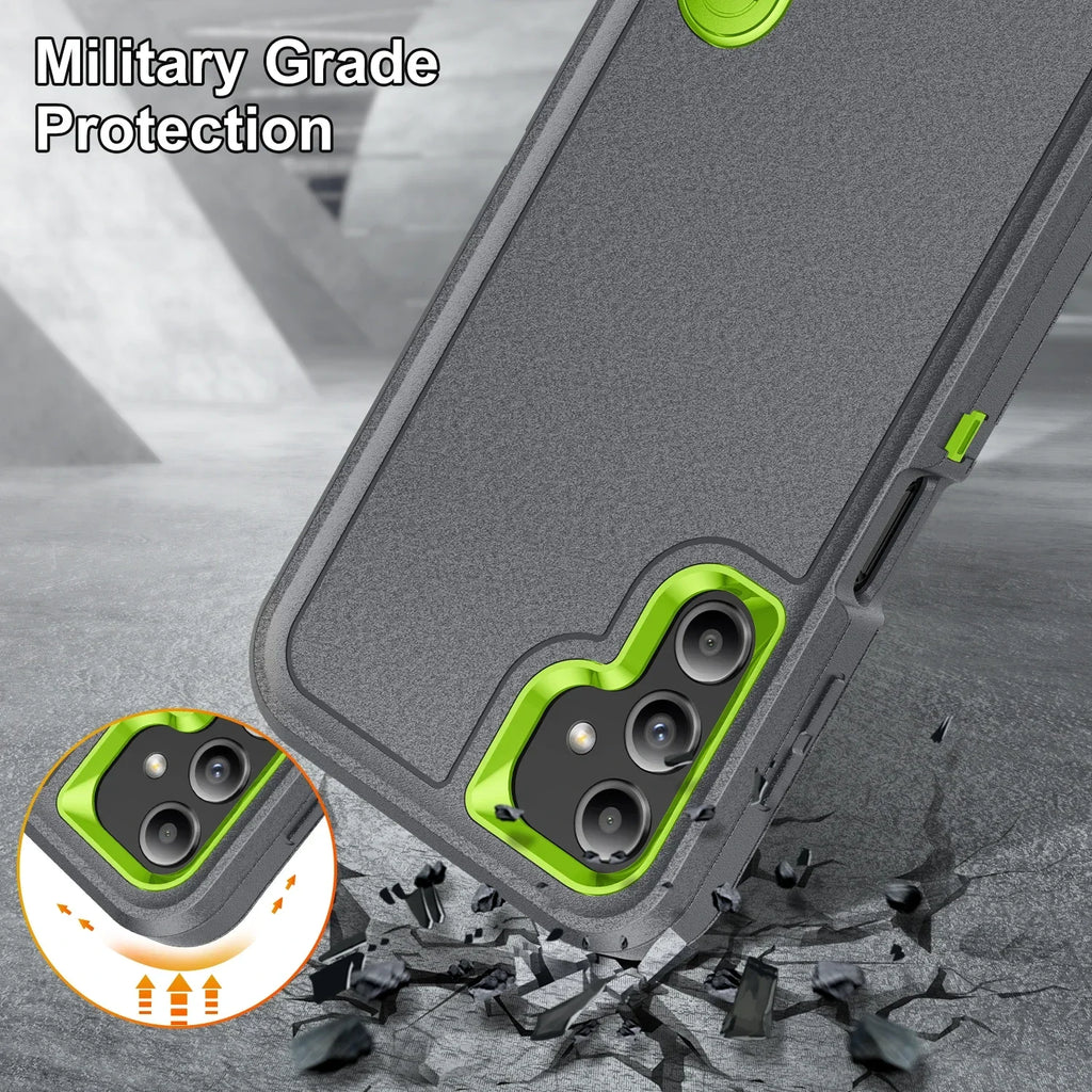 Military Grade Shockproof Samsung Galaxy Case with Kickstand – Armor Protective Cover (A56, A54, A53, A36, A26, A16, A15, A14, A13, A06, A04s | 5G/4G)