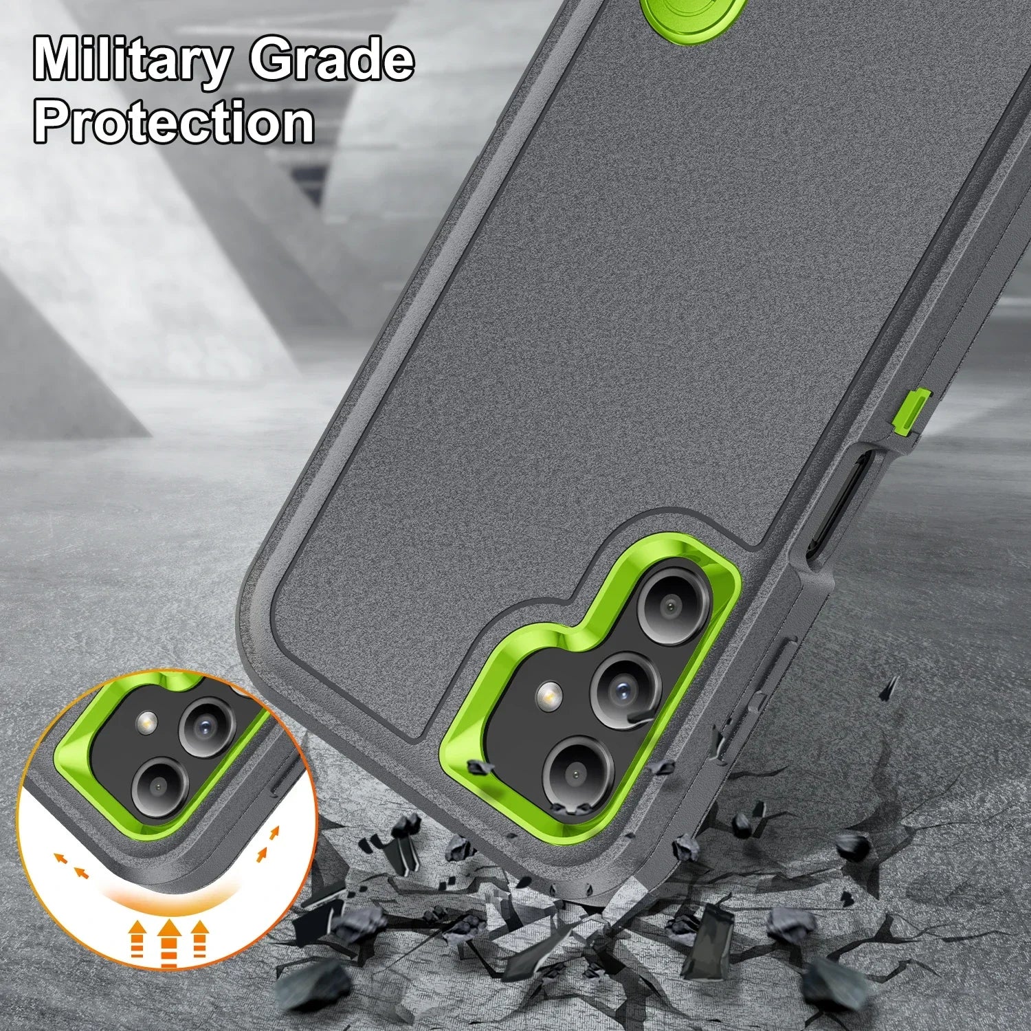 Military Grade Shockproof Samsung Galaxy Case with Kickstand – Armor Protective Cover (A56, A54, A53, A36, A26, A16, A15, A14, A13, A06, A04s | 5G/4G)