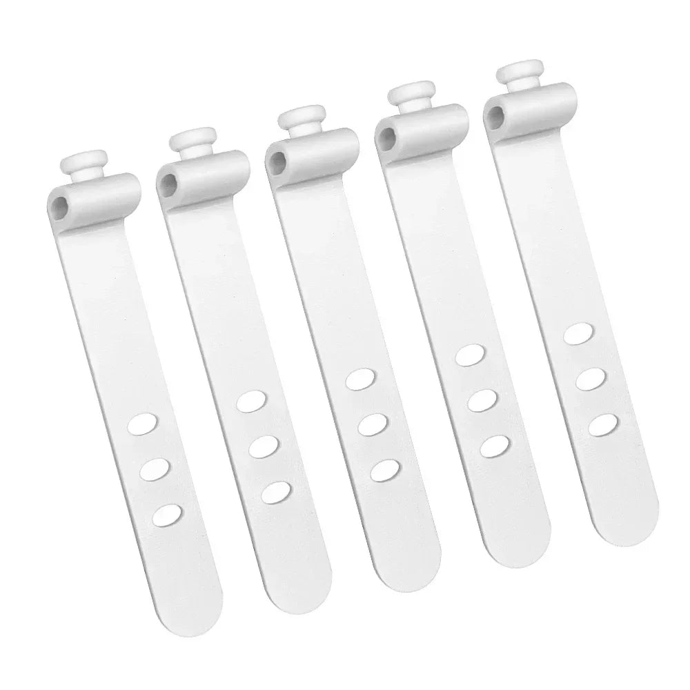 Phone Cable Organizer – 3-Hole Earphone & Charger Cord Management Clips, Data Line Winder Straps